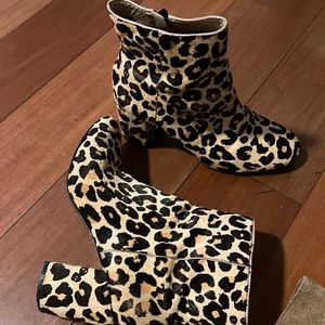 Leopard booties